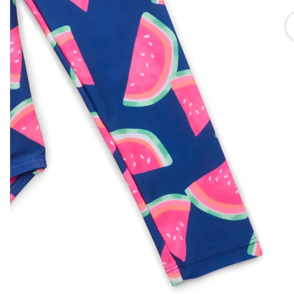 NWT Wonder Nation long sleeved swimsuit one piece tankini set size large 10/12‎